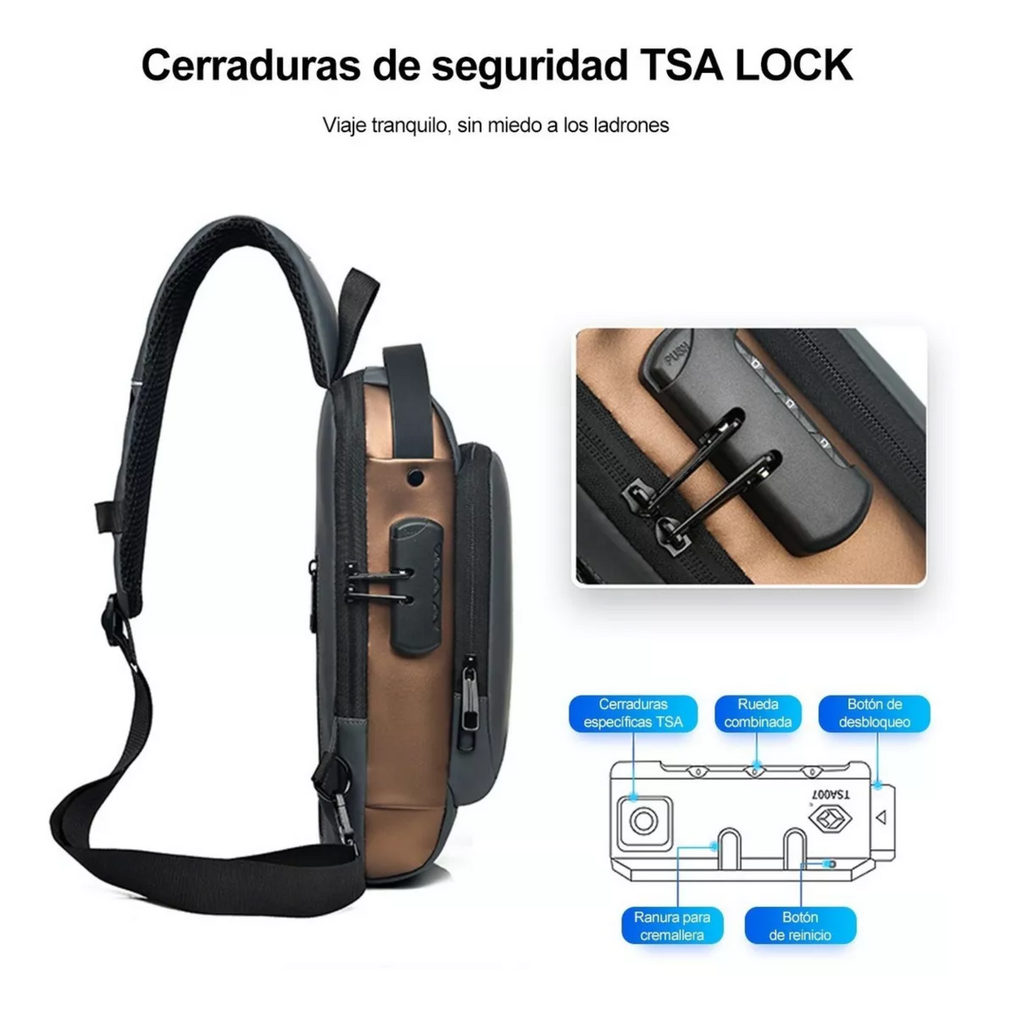 Bolso Mochila Antirrobo