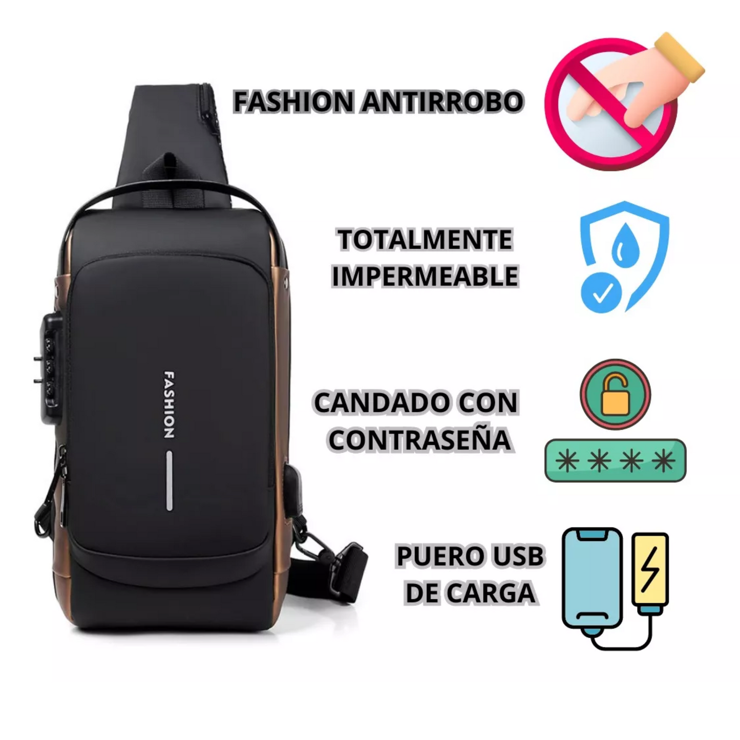 Bolso Mochila Antirrobo