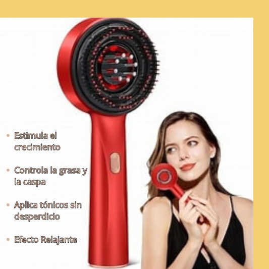 Cepillo Masajeador para Cabello 2 en 1 con Fototerapia